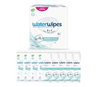 WaterWipes Sensitive+ On The Go Wipes, Lingettes de Voyage, 8 Paquets