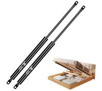 WateryWave 500MM 1000N Verin a Gaz avec Têtes d'œillets de 8mm Verin Hydraulique de Coffre Noir Verin de Coffre pour Porte de Sous-Sol Meuble TV Extérieur Camion Auvent Cabinet(500MM-1000N)