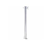 vidaXL Colonne à eau de jardin – Acier inoxydable, base stable, crochet pratique, polyvalente