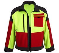 Watex Veste Softshell Forest Jack Red - Veste de Travail pour la Sylviculture et Les travaux forestiers