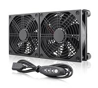 Wathai Ventilateur de refroidissement à haut débit d'air pour ordinateur portable TV petite box DC 5 V alimentation USB 120 mm 240 mm ventilateur avec contrôleur de vitesse multiple