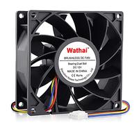 Wathai Ventilateur de refroidissement à haute pression avec double boule 12 V 92 mm x 38 mm 90 mm