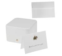 WATIIFUFU 1 Boîte de montre support de moniteur Coffret de rangement pour montre boite pour bracelet jewelry box caisse d'emballage bijoux bracelet cas pu blanche