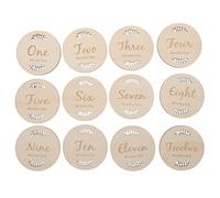 WATIIFUFU 1 Jeu Carte Jalon Bébé Cartes D'étape De Bébé Cartes Photo Mensuelles Signe D'annonce De Bébé Carte D'annonce De Bébé D'étape De Bébé Signe De Cartes Cd De Voyage Bois