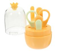 WATIIFUFU 1 Jeu Ciseaux à Ongles Bébé Coupe-ongle Articles Pour Bébés Kit D'art D'ongle Ciseaux à Ongles Pour Bébé Kit D'ongles Bébé Nouveau-né Costume De Bébé Coupe Ongle Abdos Yellow