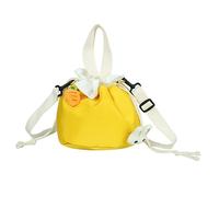 WATIIFUFU 1 Pc de Toile saccoche bandouilliere Cartable Trousse Voyage Make up Bags à Cordon en Toile Sacs à Main fourre-Tout pour Femme de Rangement Portable Femme Yellow