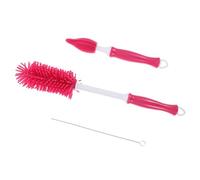 WATIIFUFU 1 Pièce 360 brosse biberon pour biberon brosse de nettoyage de bouteille brosse de nettoyage de biberons biberon brosse bébé bouteille de brosse rouge