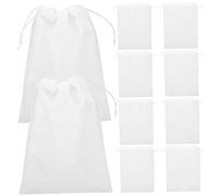 WATIIFUFU 10 Pièces De Rangement à Cordon Grand Fourre-Tout Chaussettes en Filet Trousse De Maquillage Organisateur De Chaussures à Cordon Tissu Non Tissé