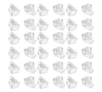 WATIIFUFU 100 Pièces Glaçons Décoratifs en Plastique Transparent Réutilisables Toucher Réaliste Forme Cube pour Décoration Intérieure et Accessoires Photo de Haute Transparence
