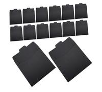 WATIIFUFU 100 pièces Lot de Pochettes CD Papier Noir Étuis de Rangement Durables et Élégants pour CD Dvd Enveloppes Carton Résistantes pour Stockage et Organisation