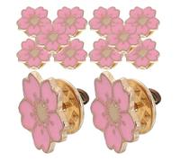 WATIIFUFU 12 pièces Lot de Broches Alliage Style Japonais Cerisier Rose Épingles Châle Décoratives pour Vêtements Sacs et Chapeaux Femme Design Mignon