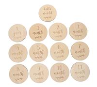 WATIIFUFU 13pièces Cartes Bois Pour Annoncer La Croissance Du Cartes Mensuelles De Accessoires Photo Pour Annonces De Naissance Et Suivi De Développement