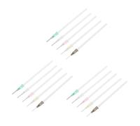 WATIIFUFU 15 Pièces Ouvre-tétines en Silicone et Tailles D'aiguilles, Perforations pour Biberons, Adapté aux Nourrissons Naissance Petite, Usage Familial