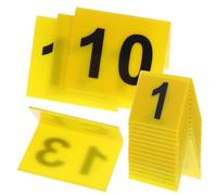WATIIFUFU 15pièces Marqueurs Numérotés Jaunes Pour Scène De Crime Lot De Marqueurs Plastique Accessoires Pour Jeu De Détective Et Numérotation De Table Identification Rapide Et Placement