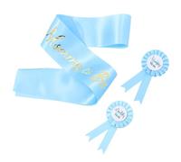 WATIIFUFU 1ensemble Badges Et Écharpe Pour Future Maman Et Papa Décoration De Shower Accessoires De Révélation De Genre