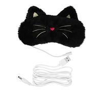 WATIIFUFU 1ensemble Masque De Sommeil Chauffant Usb Avec De Température Cache-oeil Ajustable Pour Relaxation Maison Bureau Voyage Et Chat