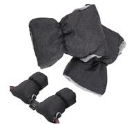 WATIIFUFU 1paire Gants De Poussette Universels Moufles Anti-Froid pour Mains Accessoires Hiver pour Promenades Confort Optimal Doux Compatibles avec Toutes Les Poussettes