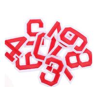 WATIIFUFU 2 ensembles Autocollants Numéros pour T-shirts de Football de Autocollants Numérotés Autoadhésifs pour Vêtements de Sport Chiffres Rouges pour Tenue Foot