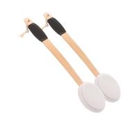 WATIIFUFU 2 pièces Brosse de Bain Longue Poignée Incurvée Antidérapante avec Éponge Exfoliante pour Dos et Nettoyage Corps pour Gommage à Sec