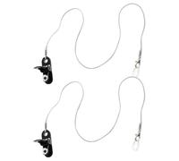 WATIIFUFU 2 Pièces Cordon Anti-perte pour Appareils Auditifs en Nylon et Silicone Léger, Clips Pratiques pour Aides Auditives, pour Voyage des Seniors Actifs