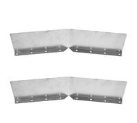 WATIIFUFU 2 Pièces Déviateur D'angle de Toit en Fer Argenté pour Gouttières, Protège-gouttières Anti-éclaboussures, pour Murs Extérieurs sous Fortes Pluies