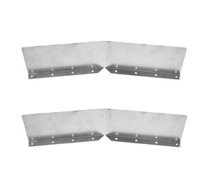 WATIIFUFU 2 Pièces Déviateur D'angle de Toit en Fer Argenté pour Gouttières, Protège-gouttières Anti-éclaboussures, pour Murs Extérieurs sous Fortes Pluies