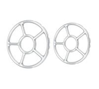 WATIIFUFU 2 Pièces Grille Auxiliaire Pour Cuisinière à Gaz Gadgets De Cuisine Anneau De Gaz Poêle Wok Support Wok Pour Cuisinière à Anneau De Brûleur Porte- Tôle Galvanisée Silver