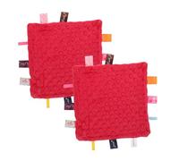 WATIIFUFU 2 Pièces Mouchoir Doudou Bébé Serviette Apaisante Peluche Apaiser Une Serviette Mouchoir Bébé En Coton Couverture De Bébé Jouets Apaisants Pour Bébés Doudou Taggy Green Éponge