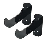 WATIIFUFU 2 pièces Support Mural pour Tapis de Yoga Acrylique Noir Rangement Mural Pratique pour Tapis de Fitness et Gymnastique Étagère Compacte pour Entraînement à Domicile