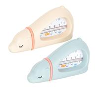 WATIIFUFU 2 Pièces Thermomètre Bain Garçon Fille Étanche Animal Ludique Outil Mesure Température Sécurité Garçon Fille Lot Coloris Rose et Bleu