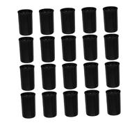 WATIIFUFU 20 pièces Boîte Plastique Noire avec Couvercles pour Rangement Film Pellicule Conteneurs Durables Compatibles Toutes Marques Organisateur Accessoires Photo