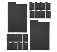 WATIIFUFU 20 Séparateurs D'album Vinyle Noirs en PP pour Rangement Facile, Installation Rapide, Organisateurs Modernes pour Appartements et Espaces de Stockage