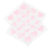 WATIIFUFU 2feuilles Anti-acné Forme De Cœur De Autocollants Hydrocolloïdes Pour Soulager Imperfections Visage