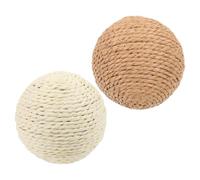 WATIIFUFU 2pcs Balles à Griffer en Corde de Jute pour Chat Intérieur, Résistant à l'usure pour Prévenir Dégâts Meubles, pour Maison ou Animalerie