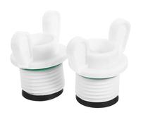WATIIFUFU 2pcs Bouchons Étanches pour Bouillotte Eau Chaude Blanc en Pp, Faciles à Transporter et Ranger, Adaptés pour Usage Cuisine, Diamètre 20mm