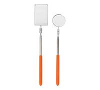 WATIIFUFU 2pièces Miroir Télescopique pour Voiture Miroir Inspection Rond et Angles Morts et Inspection Véhicule Outil Extension Flexible pour Mécaniciens et Contrôles