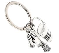WATIIFUFU 2pièces Porte-clés Alliage De Zinc Pendentif Décoratif Pour Et Clés Thème Nettoyage Accessoire Créatif Et Délicat Pour Hommes Et Femmes