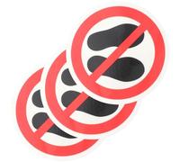 WATIIFUFU 3 Autocollants D'avertissement Adhésifs Ne Pas Marcher Panneaux de Sécurité Forte Viscosité pour Salle D'équipement et Lieux Industriels