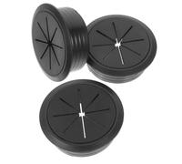 WATIIFUFU 3 Pièces Cache-Trou Rond pour Câbles Plastique Lot de Bouchons pour Câbles de Bureau Organisateurs pour Table Étude