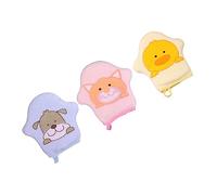 WATIIFUFU 3 Pièces souples pour le bain de bébé éponge bébé pour enfants eponge bebe bain éponge bebe bain de bain pour bébé de bain bébé dessin animé chiffon