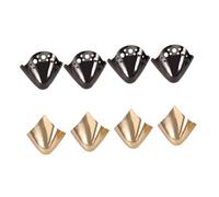 WATIIFUFU 4 paires Protège-pointes de Chaussures Métalliques Couvre-orteils Haute Protection Talons Aiguilles Accessoires Décoratifs et Renforts pour Talonnettes et Chaussures Pointues