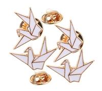 WATIIFUFU 4 Pièces Broches Origami Alliage de Zinc Lot de Pins Créatifs et Badges Cartoon Multifonctions pour Femmes Décoration Mode Polyvalente pour Vêtements et Accessoires