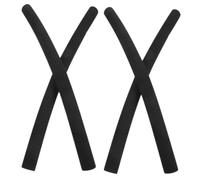 WATIIFUFU 4 pièces Housses de Poignée Mousse Antidérapantes pour Poussette Protection Accoudoir Noire pour Guidon de et Caddie