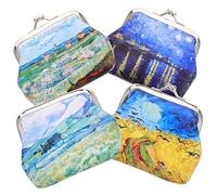 WATIIFUFU 4 Pièces Porte-Monnaie Portefeuille Petit à Main Fille Portefeuille Mignon Pochette à Monnaie De Voyage Mini Choses pour à Main Petit Porte Monnaie Faux Cuir