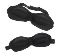 WATIIFUFU 4pièces Masque De Sommeil Confortable Et Léger Pour Sommeil Profond Et Reposant Noires