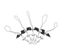 WATIIFUFU 5 Pièces Breloques Ailes pour Coque de Téléphone Accessoires Téléphone Pendentifs Cordon Breloques Lanière DIY Chaîne Décoration Punk Couleur Aléatoire