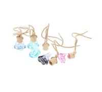 WATIIFUFU 5 pièces Flacons de Parfum Suspendus Décoratif Diffuseur Rechargeable pour Voiture et Voyage Parfum Vide Anti-Fuite avec Mélange Aléatoire de Couleurs Pendentif Couleur Aléatoire