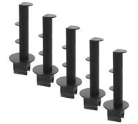 WATIIFUFU 5 Pièces Porte-papier et Fonctionnement Facile Toilette en Plastique Noir Structure Gain de Place pour Chaise Percée de Chevet Adapté aux Barres de Sécurité et Fauteuils de