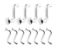 WATIIFUFU 50pcs Goupilles de Sécurité en Métal Argenté pour Rayonnage à Palettes, Faciles à Utiliser, Diamètre 7 Mm, Accessoires pour Système de Rangement Industriel