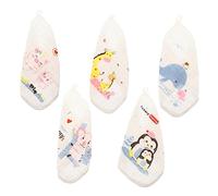 WATIIFUFU 5pièces Serviettes Mousseline Pour Lingettes Lavables Coton Pour Visage Et Bain Absorbantes Et Hypoallergéniques